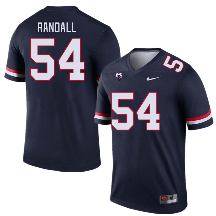 Men #54 Chase Randall Arizona Wildcats College Football Jerseys Stitched-Navy
